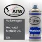 Preview: Volkswagen, Anthrazit Metallic 2C, S9: 400ml Sprühdose, von ATW Autoteile West.